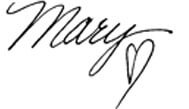 Mary Morrissey's Signature
